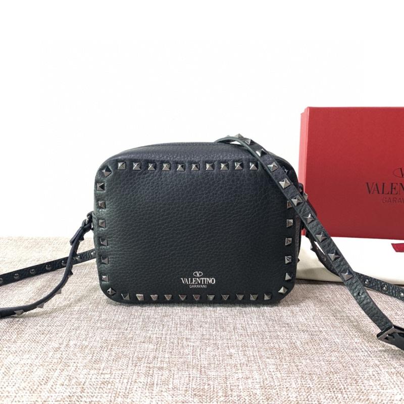 Valentino Shoulder Tote Bags VA0809 lychee patterned black buckle